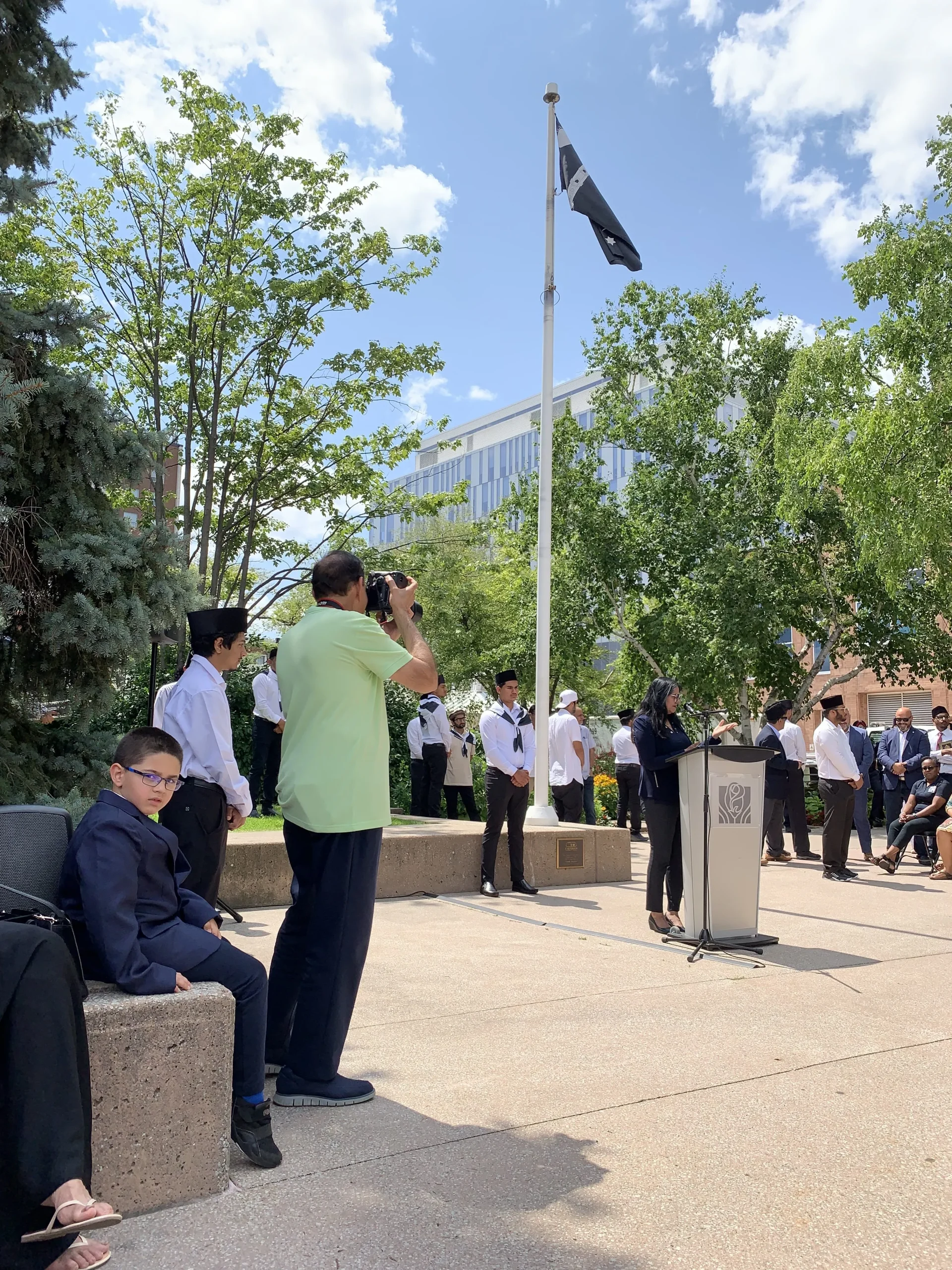 Hoisting of Ahmadiyya Flag at Brampton City Hall